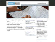 Tablet Screenshot of bowdonservices.co.uk
